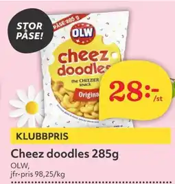 Hemköp OLW cheez doodles erbjuda