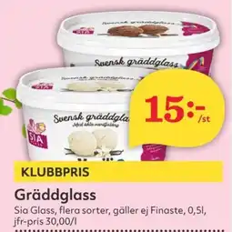 Hemköp SIA Gräddglass erbjuda