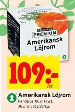 ICA Kvantum PANDALUS Amerikansk Löjrom erbjuda
