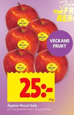 ICA Kvantum ICA Äpplen Royal Gala erbjuda