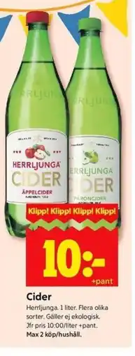 ICA Kvantum HERRLJUNGA Cider erbjuda