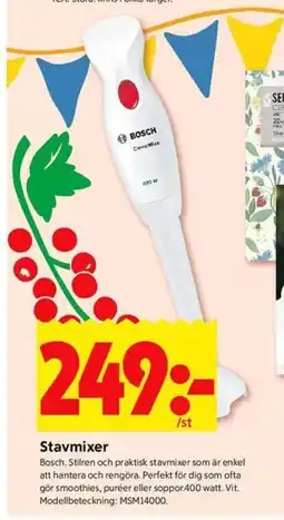 ICA Kvantum BOSCH Stavmixer erbjuda