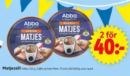 ICA Supermarket ABBA Matjessill erbjuda