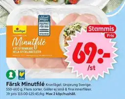 ICA Supermarket Färsk minutfilé erbjuda