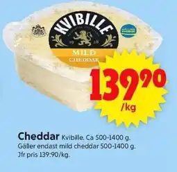 ICA Supermarket KVIBILLE Cheddar erbjuda