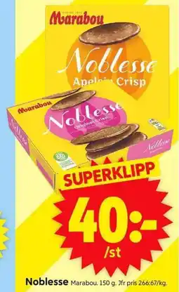 ICA Supermarket MARABOU Noblesse erbjuda