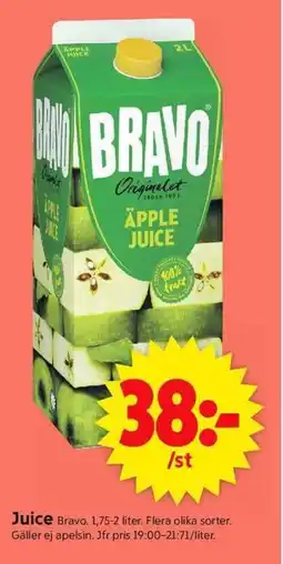 ICA Supermarket BRAVO Juice erbjuda