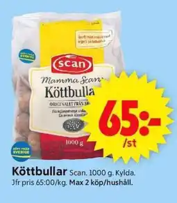 ICA Supermarket SCAN Köttbullar erbjuda
