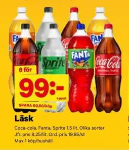 City Gross COCA-COLA, FANTA, SPRITE Läsk erbjuda