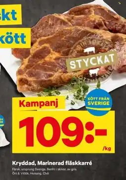 City Gross Kryddad, Marinerad fläskkarré erbjuda