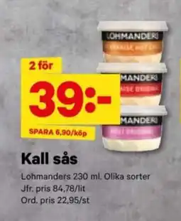 LOHMANDERS Kall sås