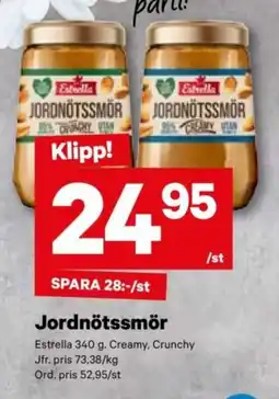 City Gross ESTRELLA Jordnötssmör erbjuda