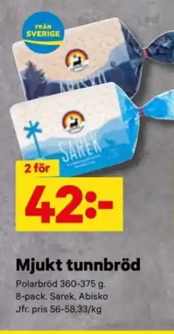City Gross POLARBROD Mjukt tunnbröd erbjuda