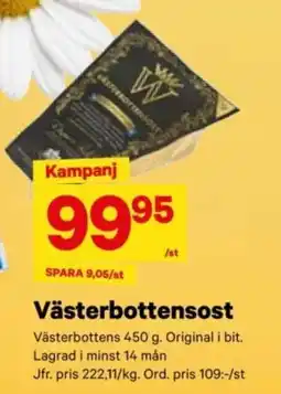 City Gross VASTERBOTTENS Västerbottensost erbjuda