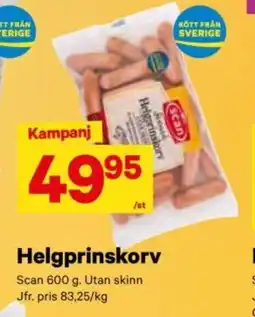 City Gross SCAN Helgprinskorv erbjuda