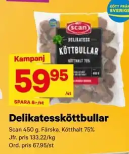 City Gross SCAN Delikatessköttbullar erbjuda