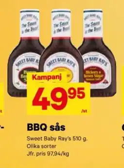 City Gross SWEET BABY RAYS BBQ sås erbjuda