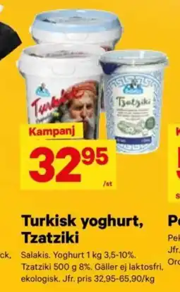 City Gross SALAKIS Turkisk yoghurt, Tzatziki erbjuda