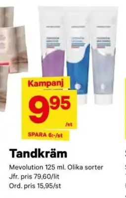 City Gross MEVOLUTION Tandkräm erbjuda