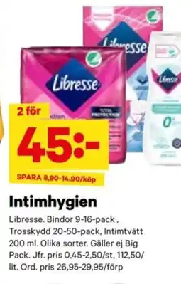 City Gross LIBRESSE Intimhygien erbjuda