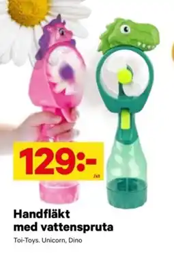 City Gross Handfläkt med vattenspruta erbjuda