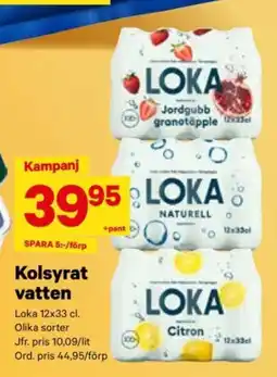 City Gross LOKA Kolsyrat vatten erbjuda