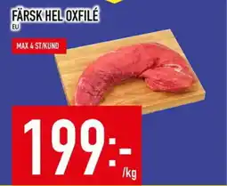 Matdax Färsk hel oxfilé erbjuda