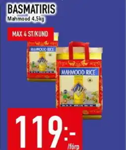 Matdax MAHMOOD Basmatiris erbjuda