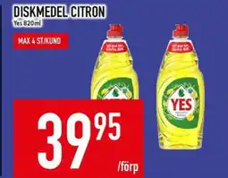 Matdax YES Diskmedel citron erbjuda
