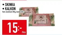Matdax FAM JACOBSEN Skinka • kalkon erbjuda