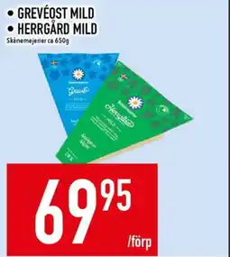 Matdax SKANEMEJERIER Grevéost mild • herrgård mild erbjuda