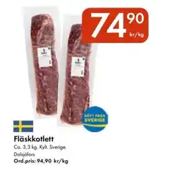 Snabbgross Fläskkotlett erbjuda