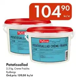 Snabbgross RYDBERGS Potatissallad erbjuda