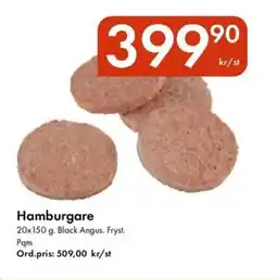 Snabbgross Hamburgare erbjuda