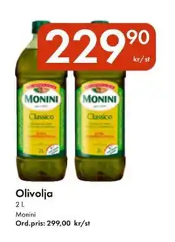 Snabbgross MONINI Olivolja erbjuda