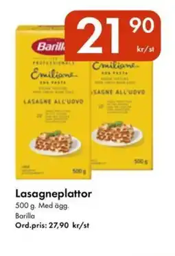 Snabbgross BARILLA Lasagneplattor erbjuda