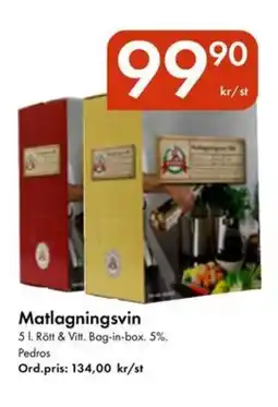 Snabbgross Matlagningsvin erbjuda