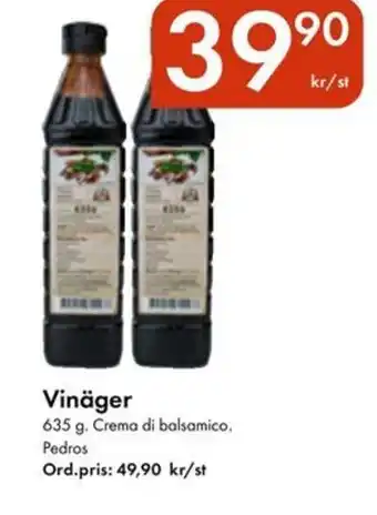Snabbgross Vinäger erbjuda