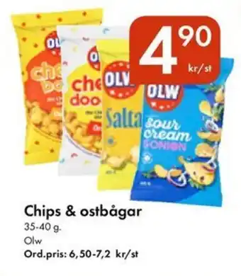Snabbgross OLW Chips & ostbågar erbjuda