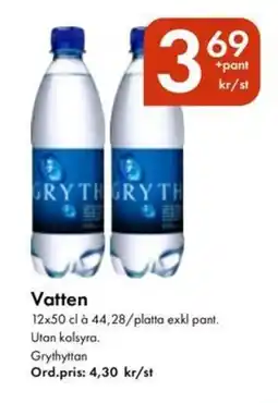 Snabbgross GRYTHYTTAN Vatten erbjuda