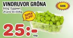 Nya Pulsen Vindruvor gröna erbjuda