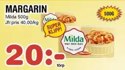 Nya Pulsen MILDA Margarin erbjuda