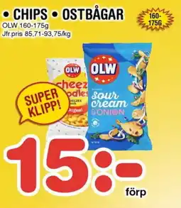Nya Pulsen OLW Chips/ OLW Ostbågar erbjuda