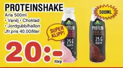 Nya Pulsen ARLA Proteinshake erbjuda