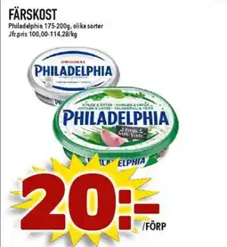 Nya Pulsen PHILADELPHIA Färskost erbjuda
