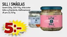 Nya Pulsen GARANT Sill i småglas erbjuda
