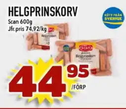 Nya Pulsen SCAN Helgprinskorv erbjuda