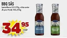 Nya Pulsen SANTA MARIA Bbq sås erbjuda