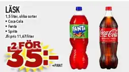 Nya Pulsen COCA-COLA, FANTA, SPRITE Läsk erbjuda