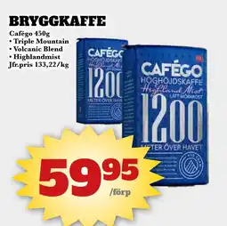 Bonum Matmarknad CAFÉGO Bryggkaffe erbjuda